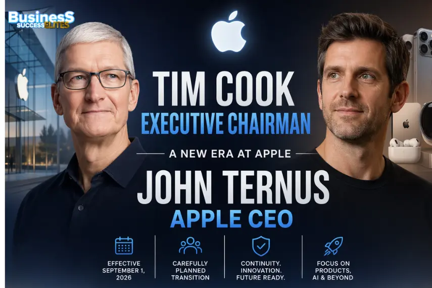 Tim Cook Executive Chairman: Apple Hands CEO Role to John Ternus