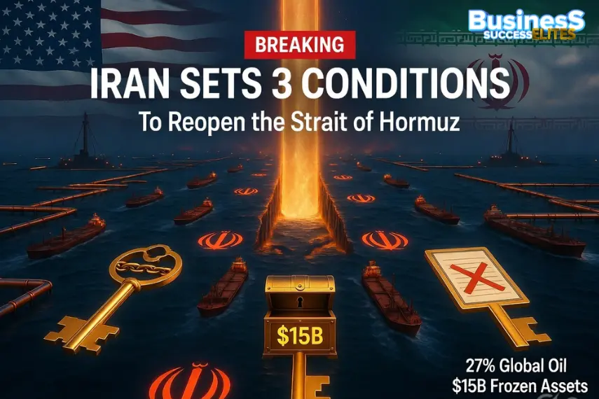 Iran Sets 3 Conditions For US To Open Strait Hormuz
