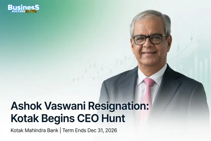 Ashok Vaswani Resignation Puts Kotak Mahindra in the Succession Hot Seat Again