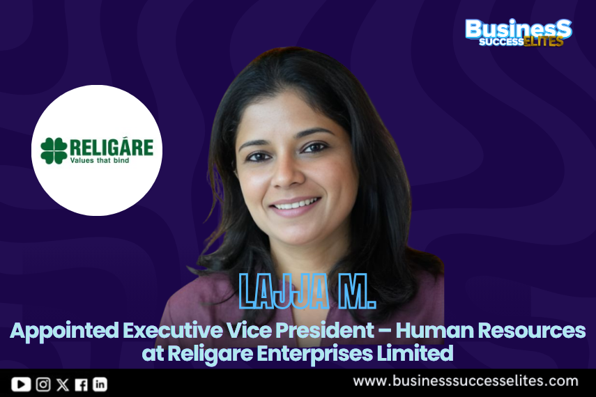 Lajja M. Appointed Executive Vice President Human Resources Religare Enterprises Limited