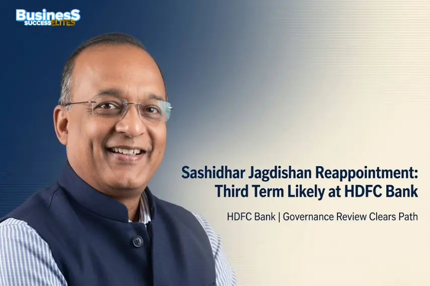 HDFC Bank Likely to Reappoint Sashidhar Jagdishan as CEO for Third Term